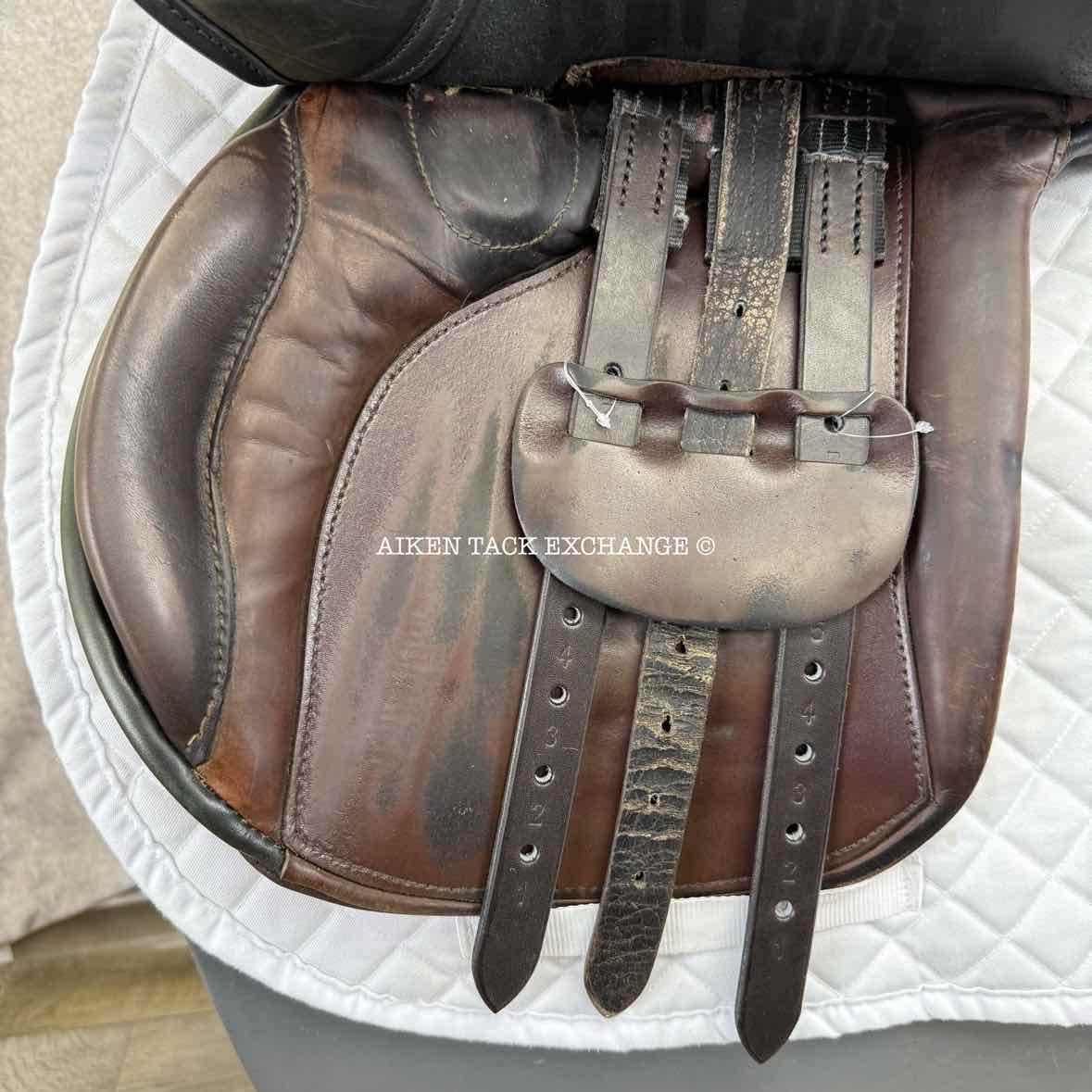 Berney Brothers All Purpose Saddle, 17.5" Seat, Medium Tree, Wool Flocked Panels