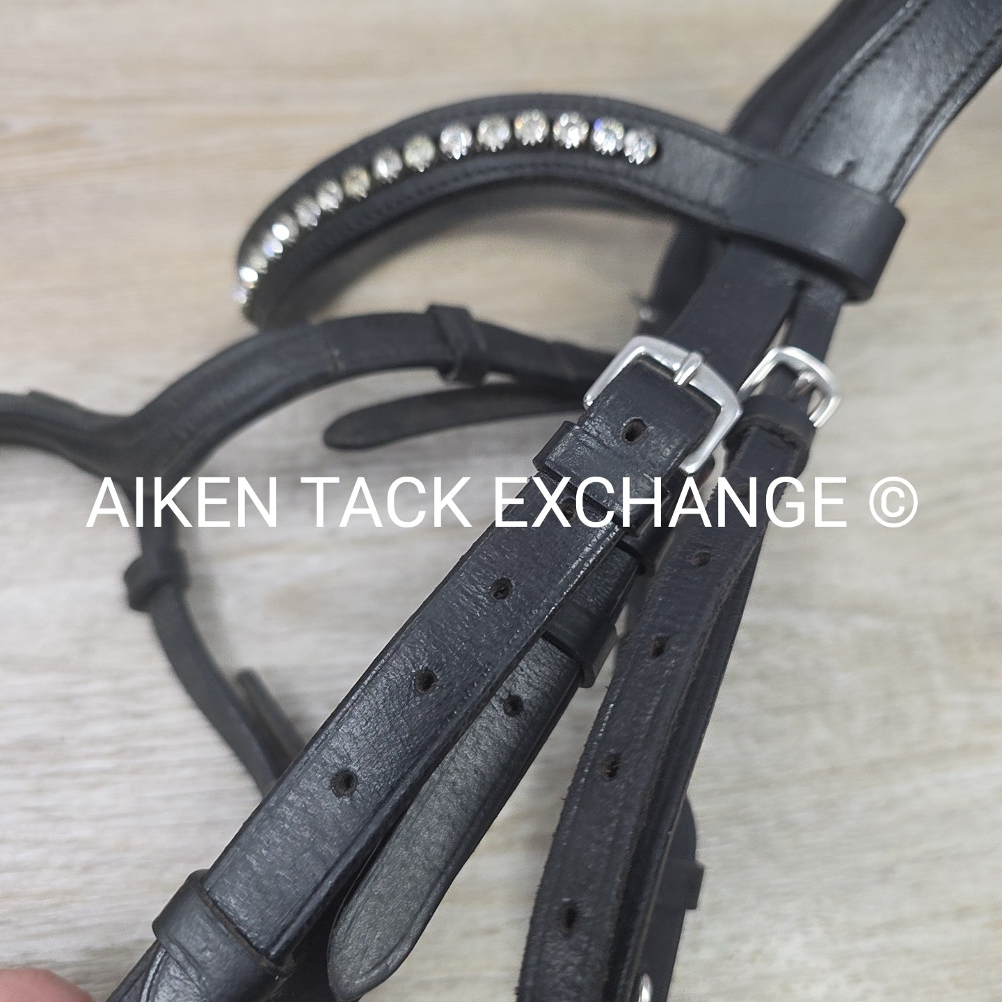 SmartPak Harwich Ergonomic Crystal Dressage Bridle, No Reins, Size Cob