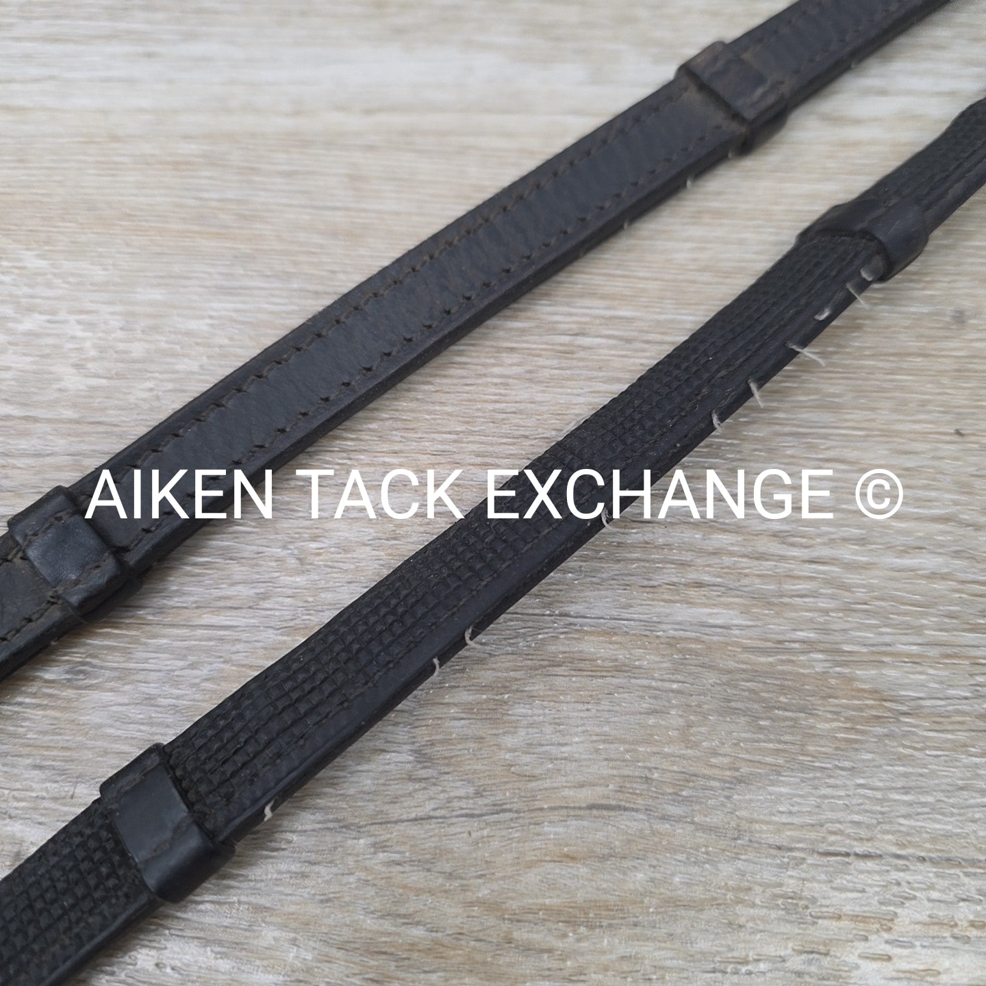 BARGAIN BUNDLE: Halter Ego & Unknown Brand Rubber Grip Lined Leather Reins, Blac