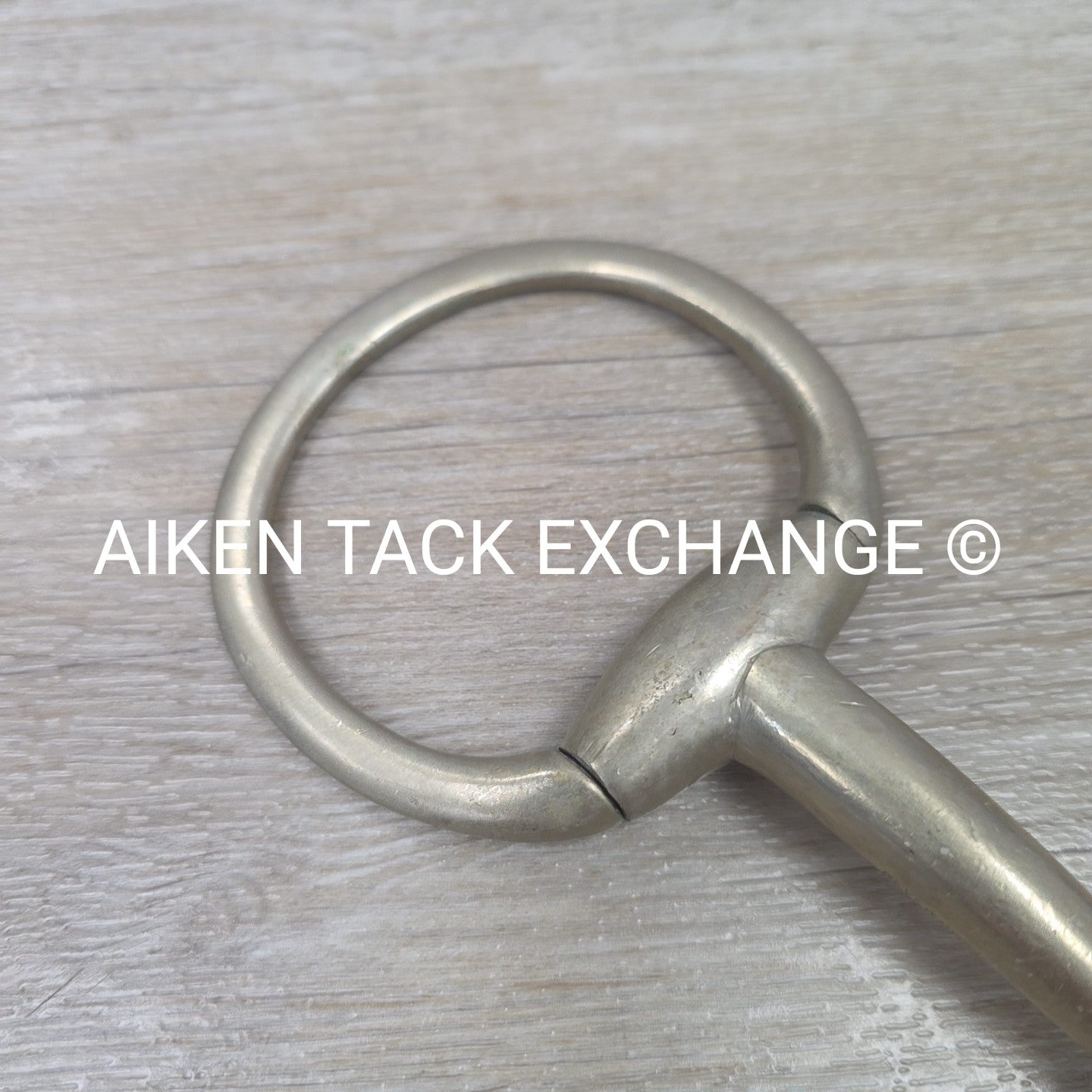 Never Rust Single Joint Heavy Duty Flat Ring Eggbutt Bit 6"