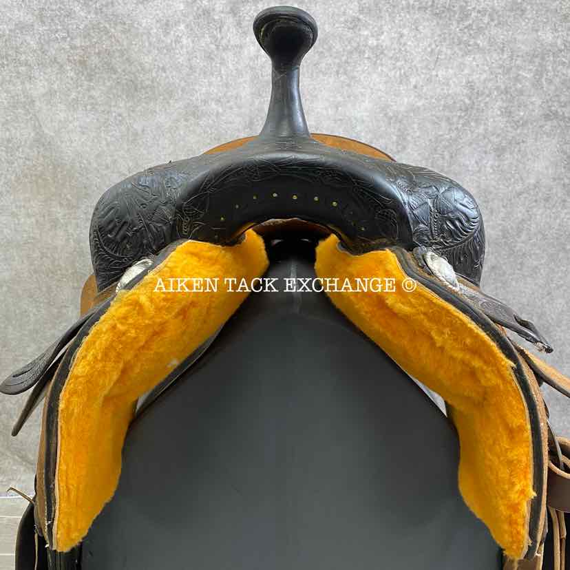 M.L. Leddy's Western Saddle, 16.5" Seat, Wide Tree - Full QH Bars