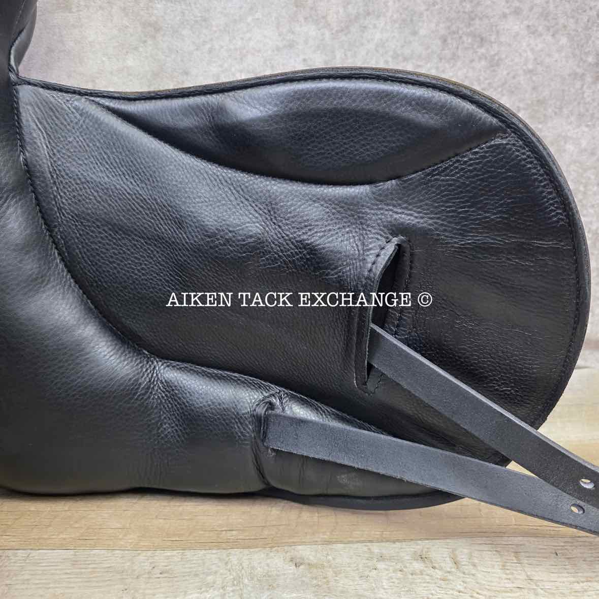 2022 Custom Saddlery Icon Coda Monoflap Dressage Saddle, 17" Seat, Adjustable Tree, Wool Flocked Panels