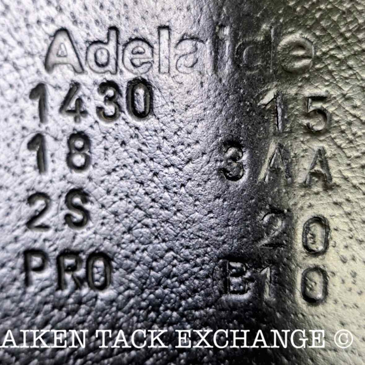 2015 Voltaire Adelaide Monoflap Dressage Saddle, 18" Seat, 3AA Flap, Medium Wide Tree, PRO Panels, Full Buffalo Leather