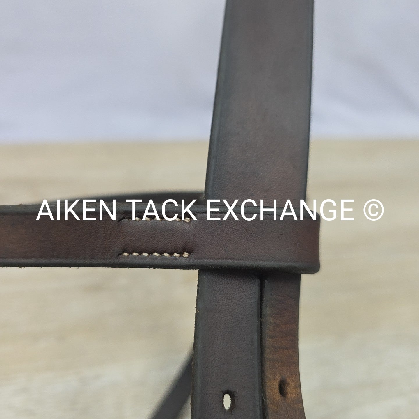 Warwick Flat Hunt Bridle, No Reins, Brown, Size Full