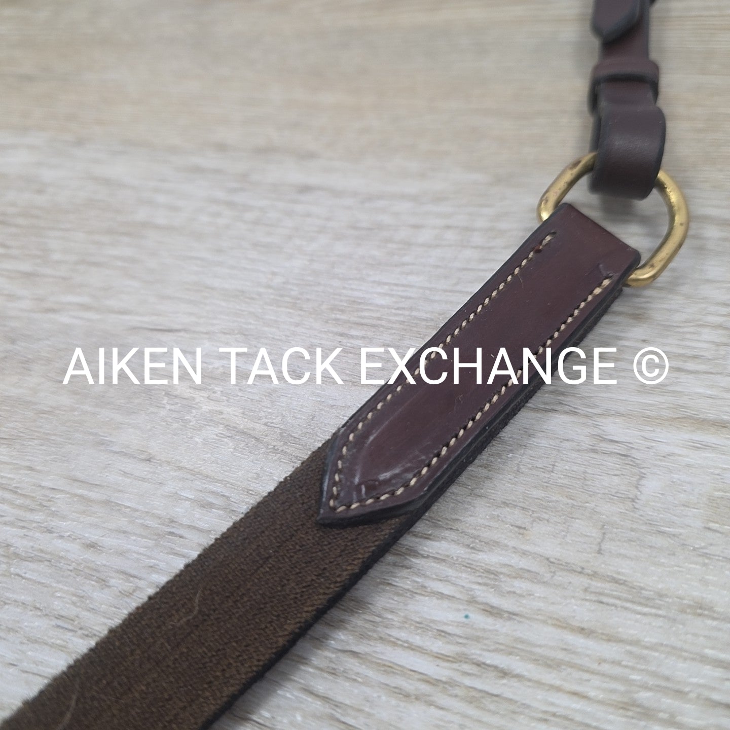Dy'on D Collection Breastplate with Running Martingale Attachment, Brown, Size C