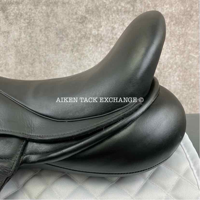 2020 Custom Saddlery Icon Coda W Monoflap Dressage Saddle, 17.5" Seat, Adjustable Tree, Wool Flocked Panels