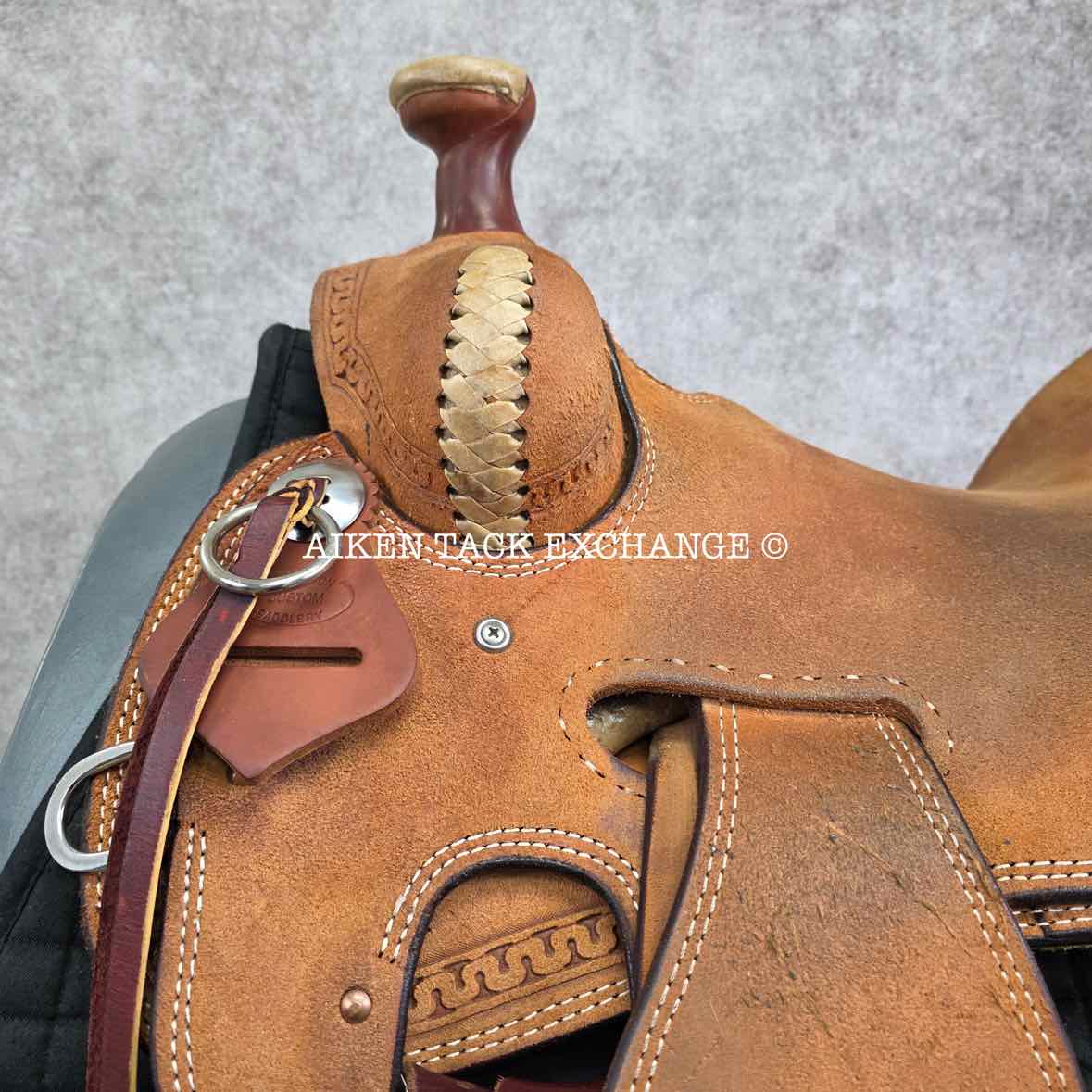 Henderson Custom Saddlery Roughout Western Saddle, 16" Seat, Wide Tree - Full QH Bars