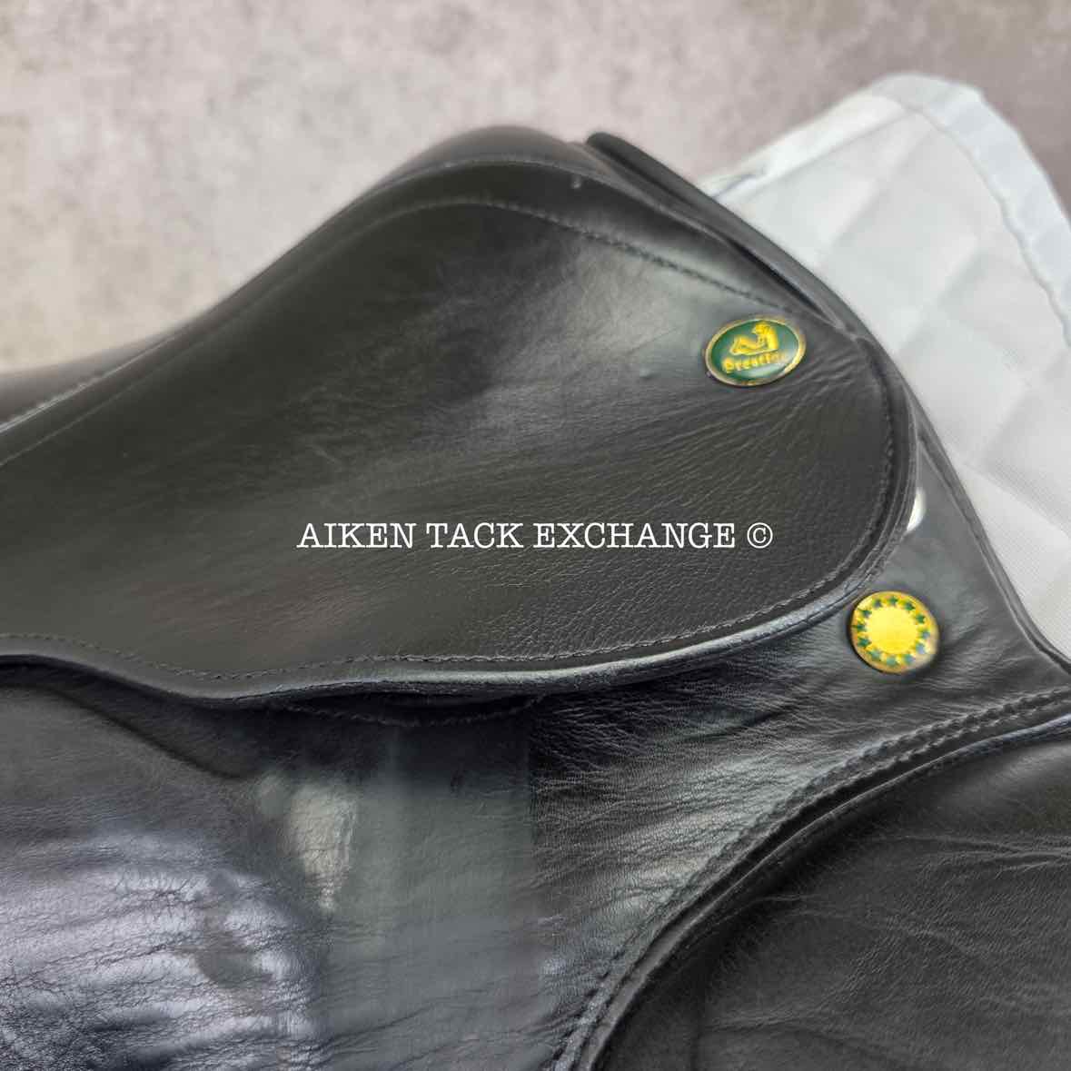 2000 Prestige Dressage 2000 Saddle, 18" Seat, 34 Tree - M/MW, Wool Flocked Panels