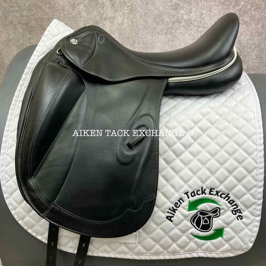 2018 Prestige Venus K Monoflap Dressage Saddle, 18" Seat, 32 Tree - Medium, Wool Flocked Panels