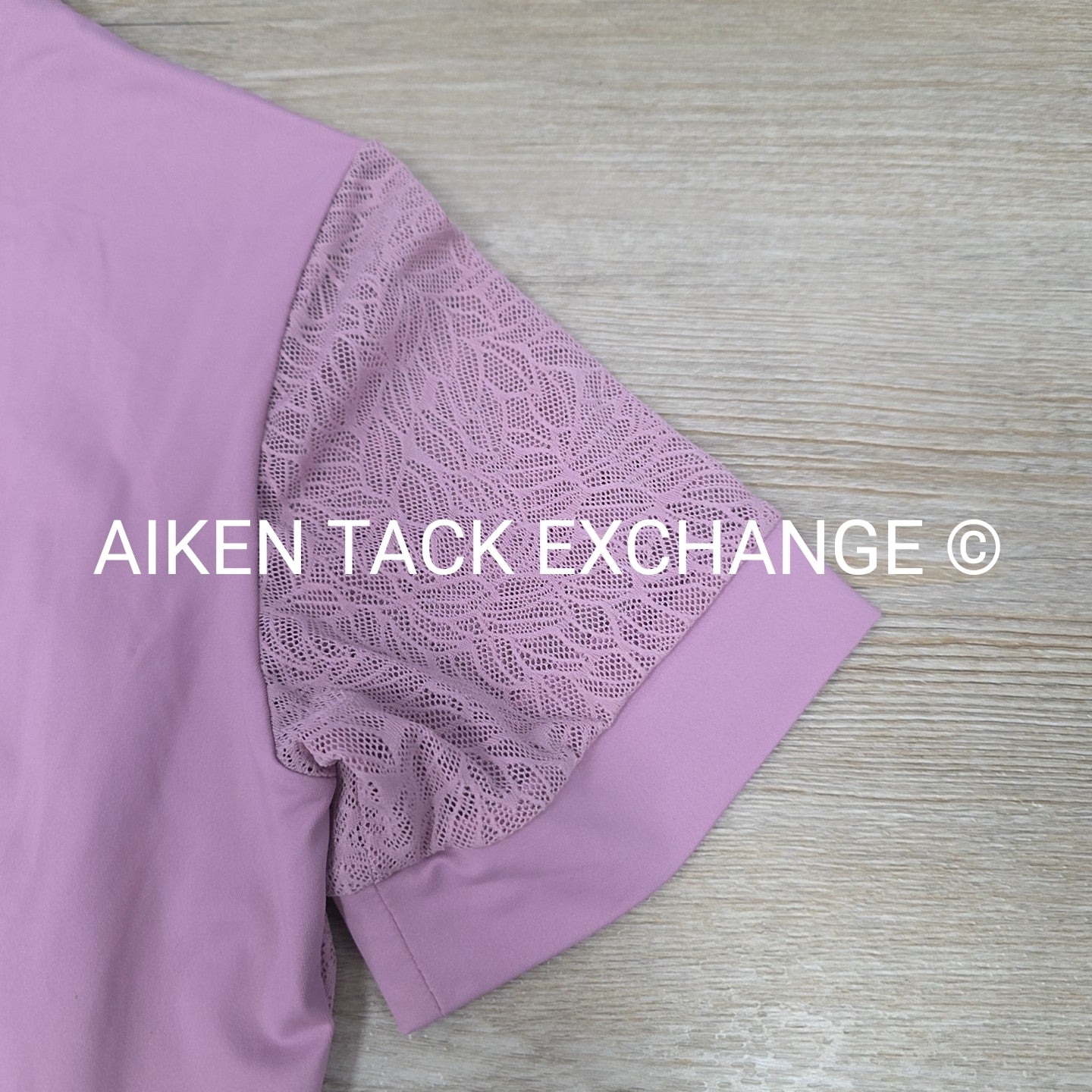 Cavallo Iron Horse Dressage Lace Short Sleeve Top, Size 4