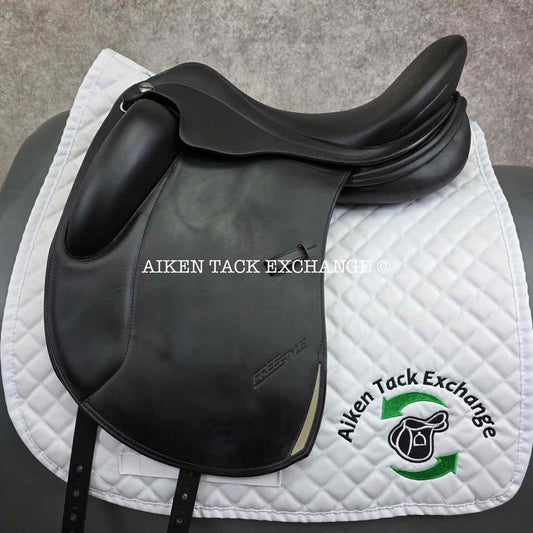 2018 Erreplus Freestyle Monoflap Dressage Saddle, 17" Seat, Adjustable Tree, Wool Flocked Panels