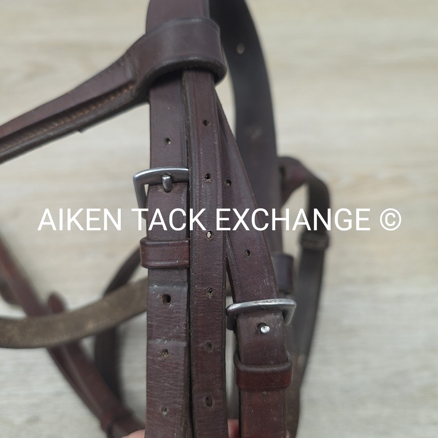 BARGAIN BUNDLE: 2 Plain Raised Bridles with Laced Reins & Rubber Reins, Brown, S