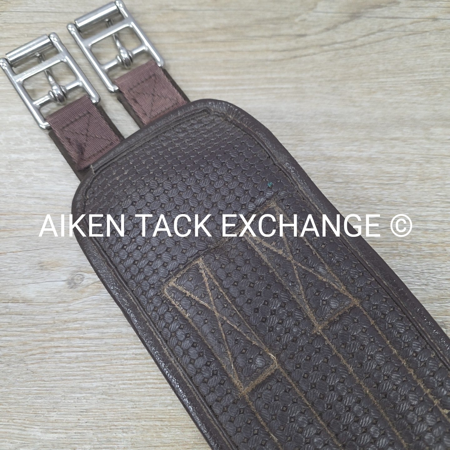 Chafeless Girth with Double Elastic, Brown, 44" (Has Nameplate)