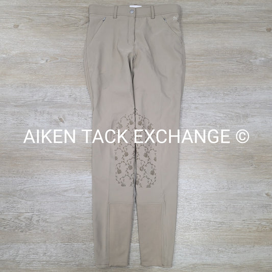 Horze Silicone Grip Knee Patch Breeches, Size 28