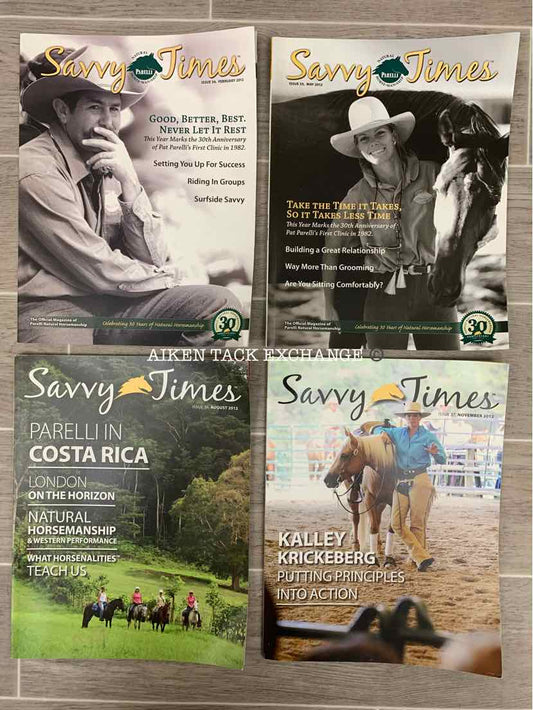 Parelli Savvy Times Magazines: February, May, August, & November 2012