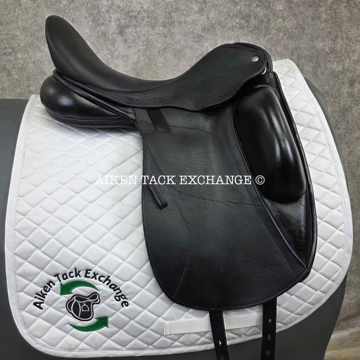 2020 Custom Saddlery Icon Star Monoflap Dressage Saddle, 18" Seat, Adjustable Tree, Wool Flocked Hybrid Panels