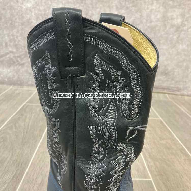Lagrange Ostrich Square Toe Western Boot, Size 7