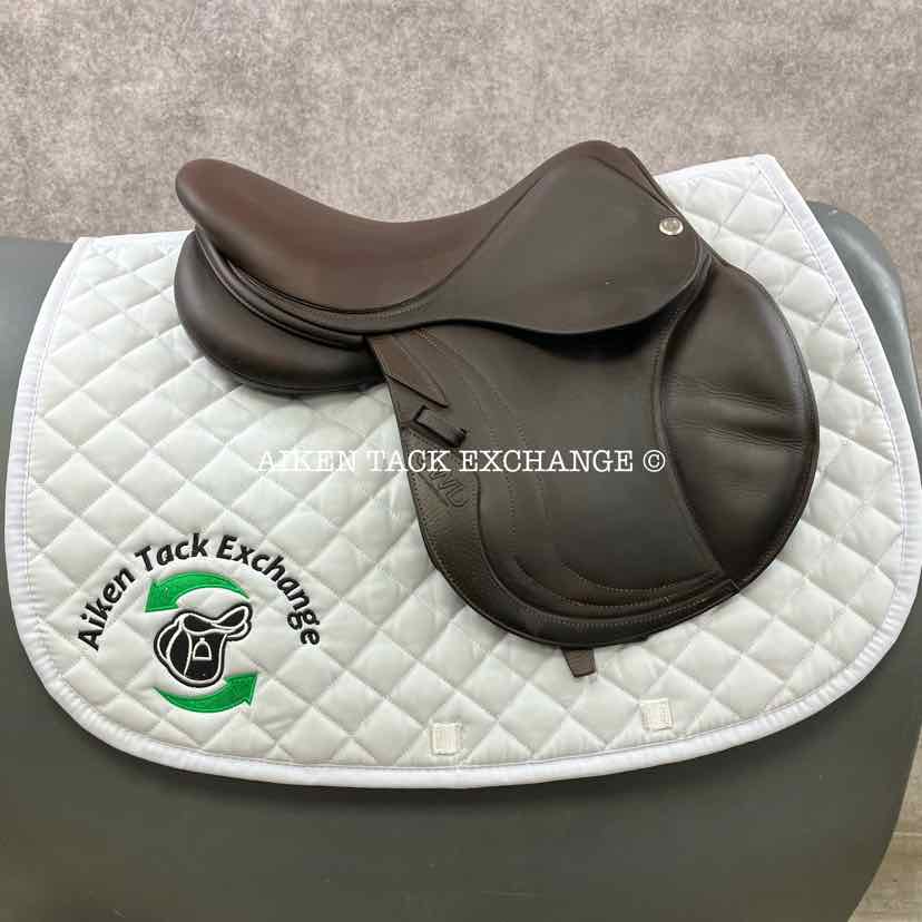 2017 CWD SE10 Close Contact Jump Saddle, 15.5" Seat, 1K Flap, MW/W Tree, Foam Panels, Full Buffalo Leather