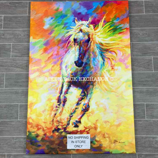"The Golden Horse" by Leon Devenice Canvas Print, 32" x 48"