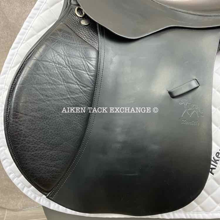 2003 Frank Baines Balance Zenith GPJ Saddle, 18" Seat, Extra Wide Hoop Tree, Wool Flocked Panels