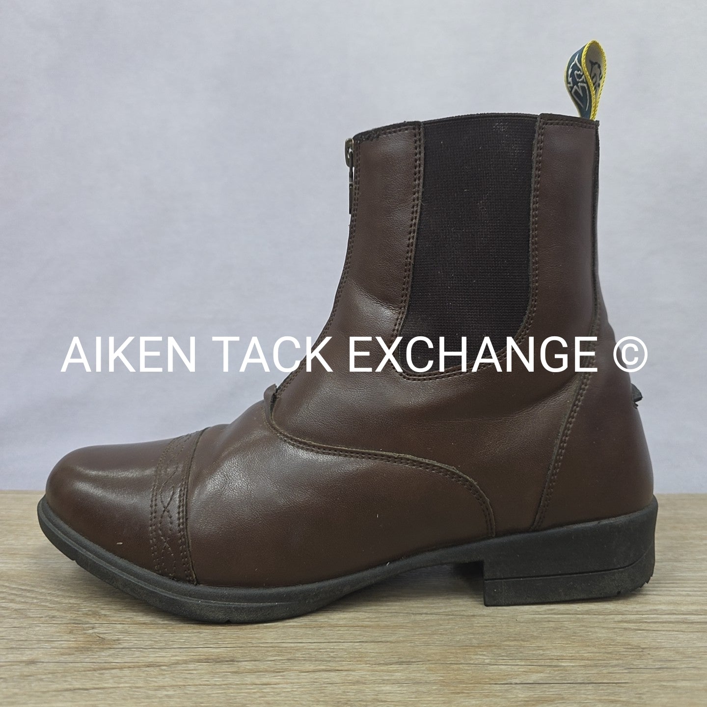 Moretta by Shires Clio Front Zip Paddock Boots, Brown, Size US 11