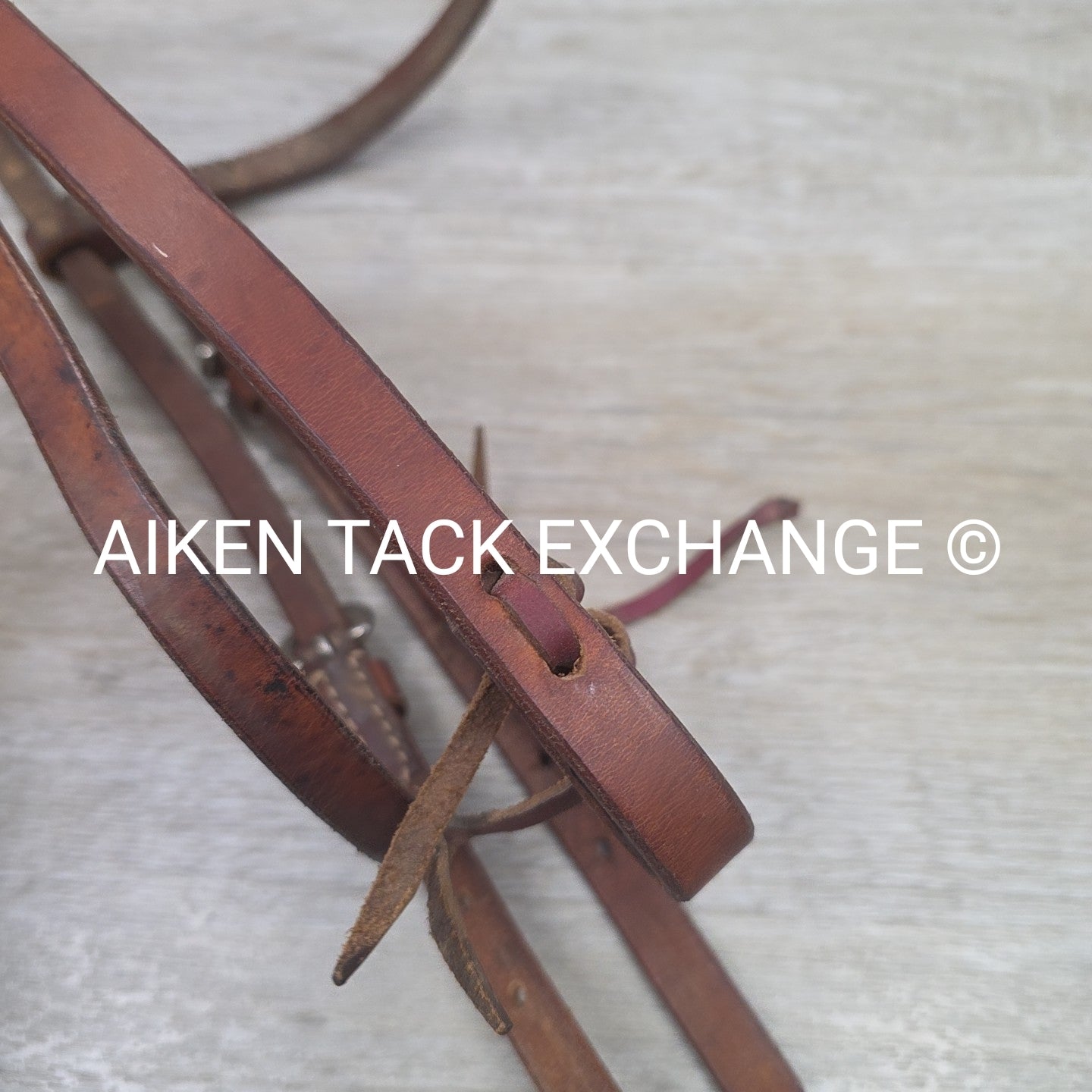 Western Browband Headstall, No Reins, Brown, Size Full