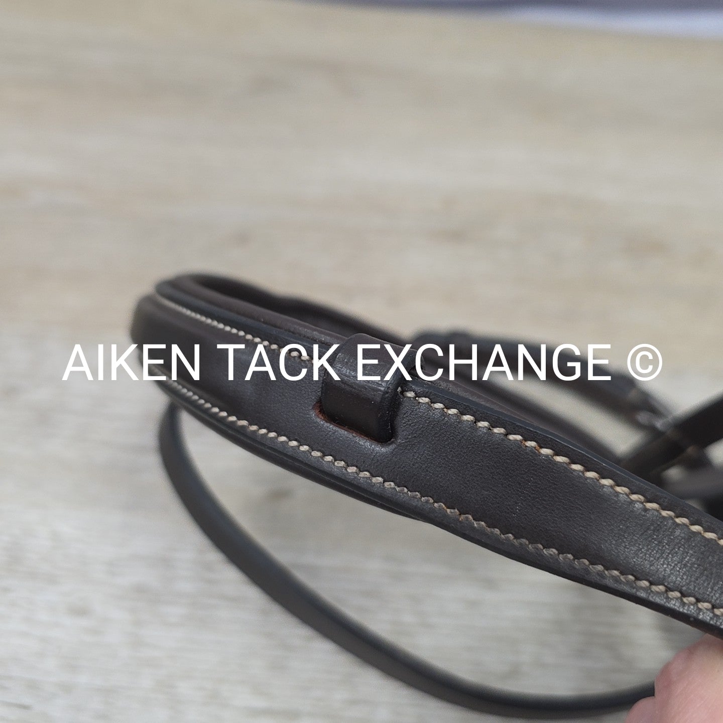 Dover Saddlery TRU-Fit Build-A-Bridle Fancy Stitched Flash Noseband, Brown, Full