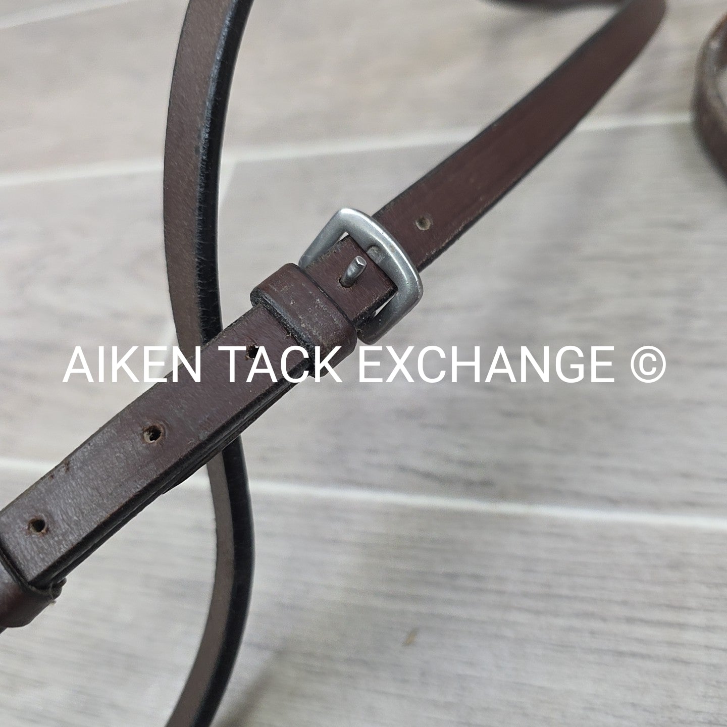 Flat Standing Martingale, Brown, Size Cob / Pony