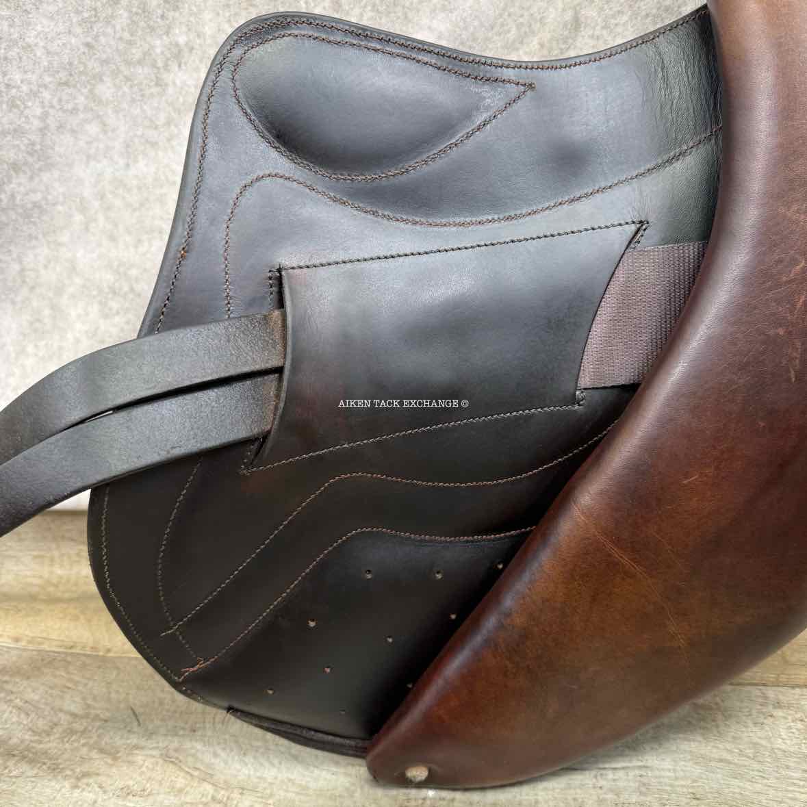 2020 Stackhouse Monoflap Jump Saddle, 17.5" Seat, Medium Tree