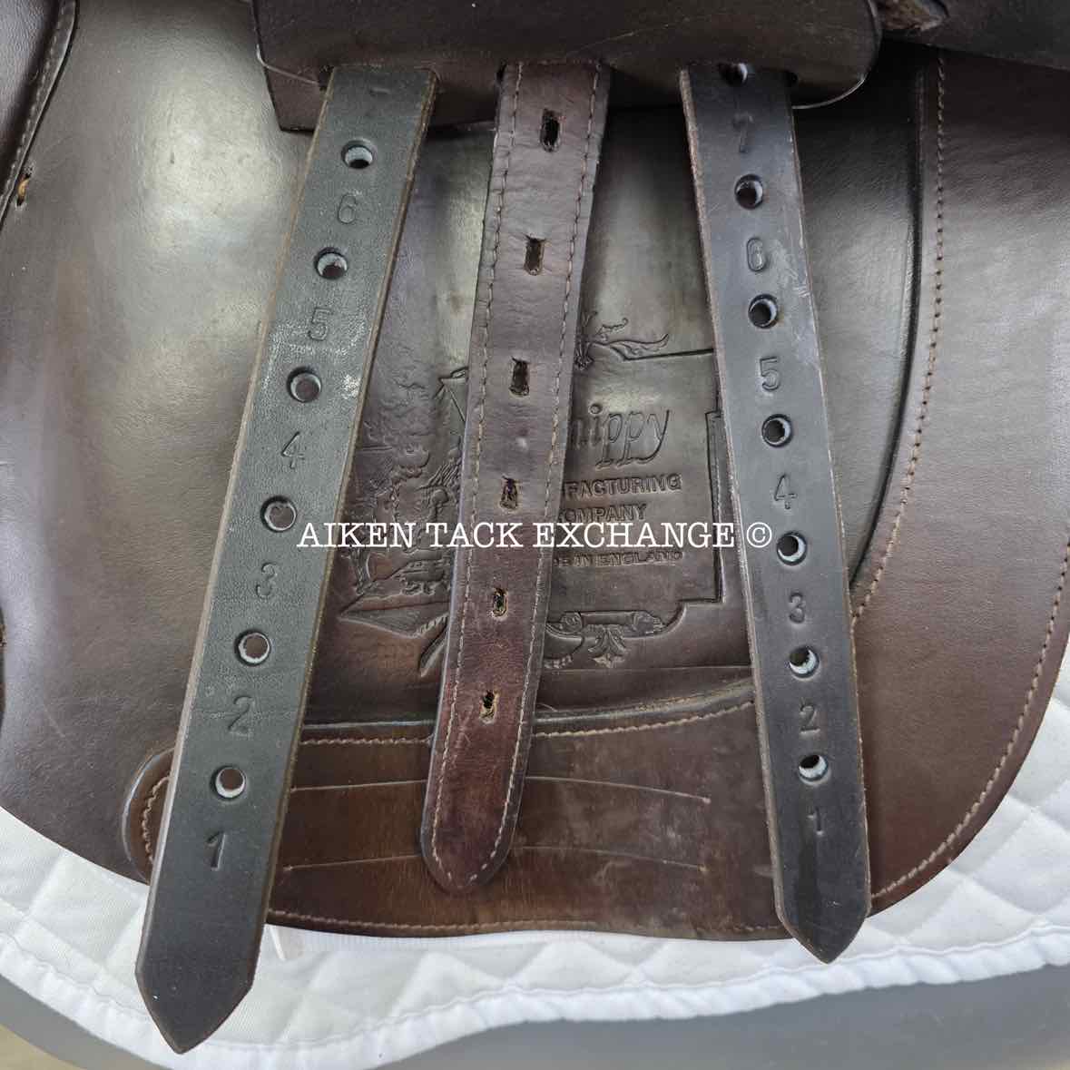 Whippy English Saddle, 17" Seat, Medium Tree, Foam Panels