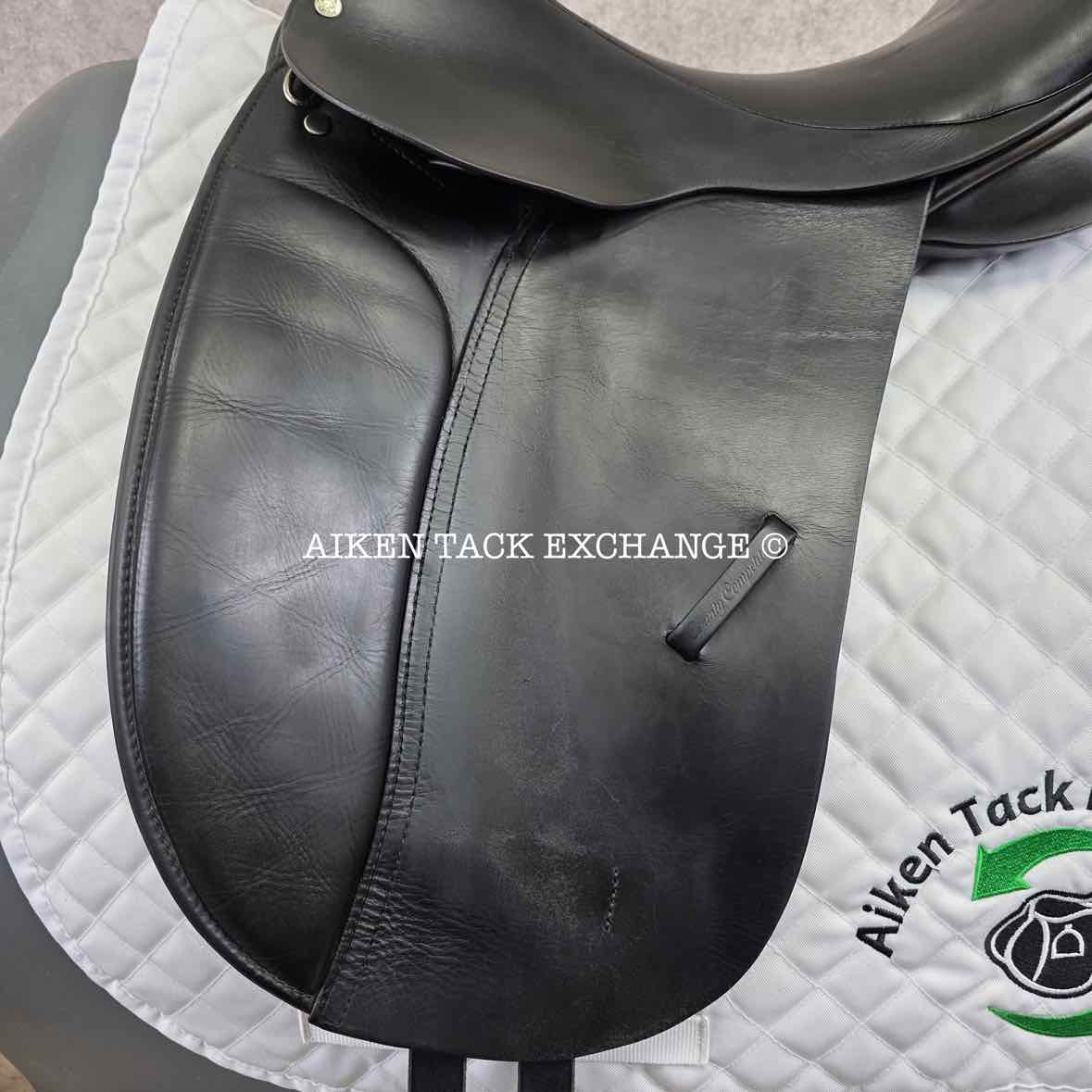 1995 County Competitor Dressage Saddle, 17.5" Seat, Medium Tree, Wool Flocked Panels