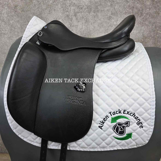 2018 Stubben Virginia Deluxe Dressage Saddle, 17.5" Seat, 29cm Tree - Medium, Wool Flocked Panels