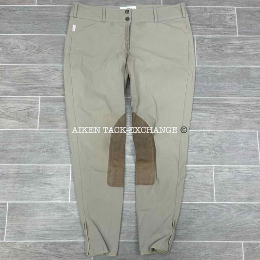 Tailored Sportsman Trophy Hunter Knee Patch Breeches, Size 34