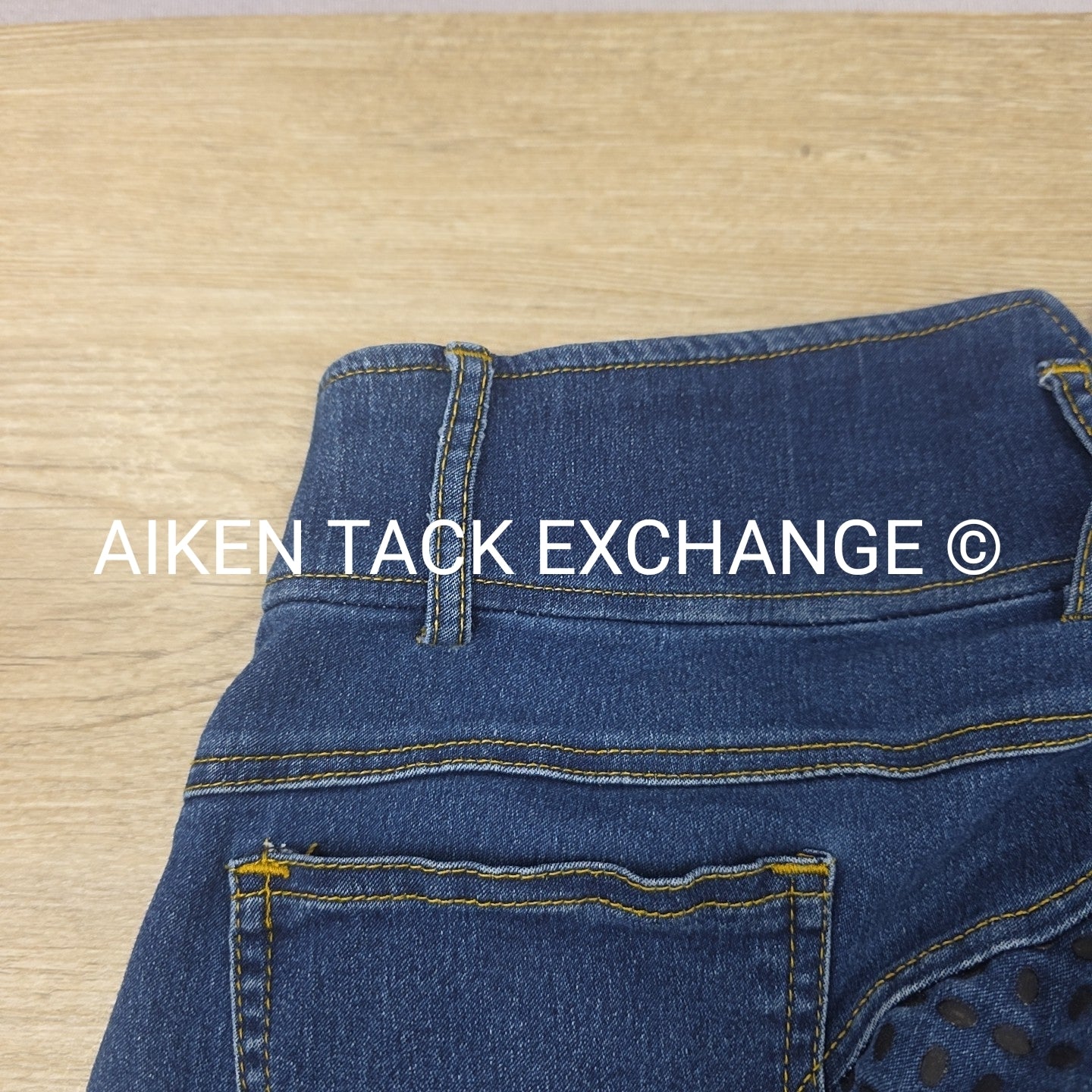 Denim Silicone Grip Full Seat Breeches, Size 30