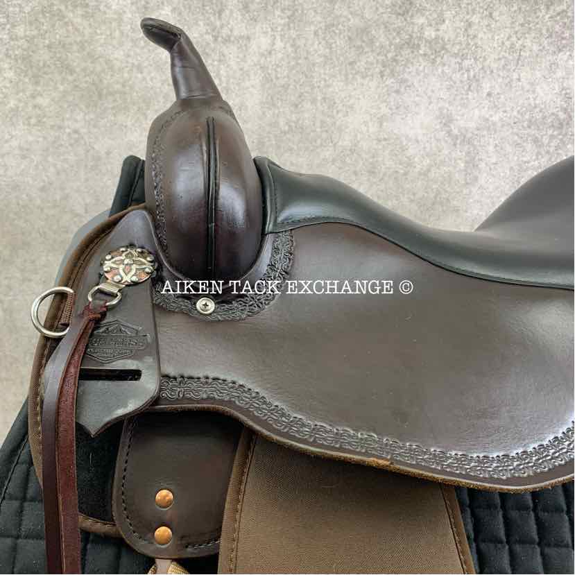 **SOLD** 2022 Circle Y High Horse 6914 Diasetta Cordura Trail Western Saddle, 17" Seat, Wide Tree - Full QH Bars