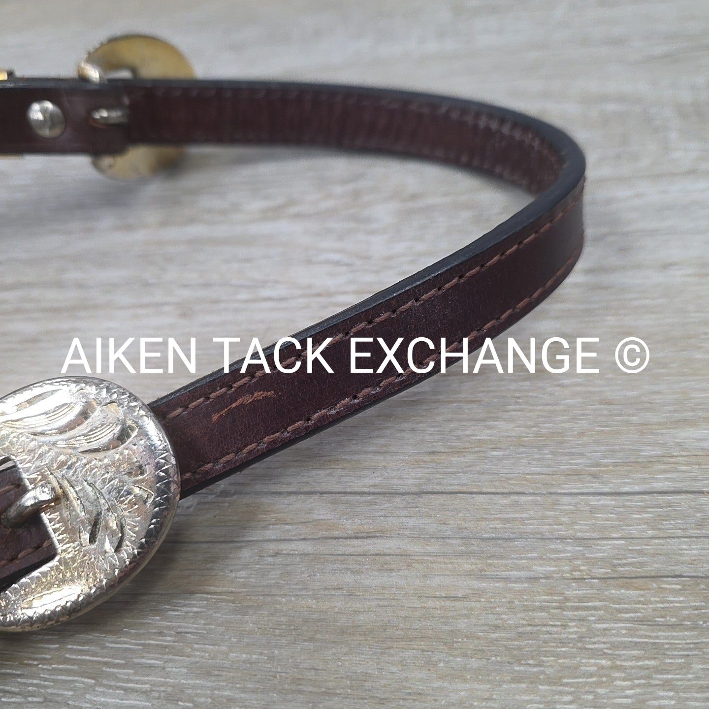 Western Show Halter, Brown, Size Pony