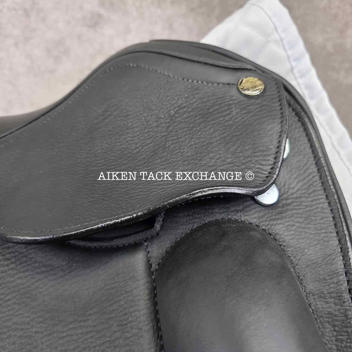 2022 Tempi H Monoflap Dressage Saddle, 18" Seat, M/MW Tree, Wool Flocked Panels