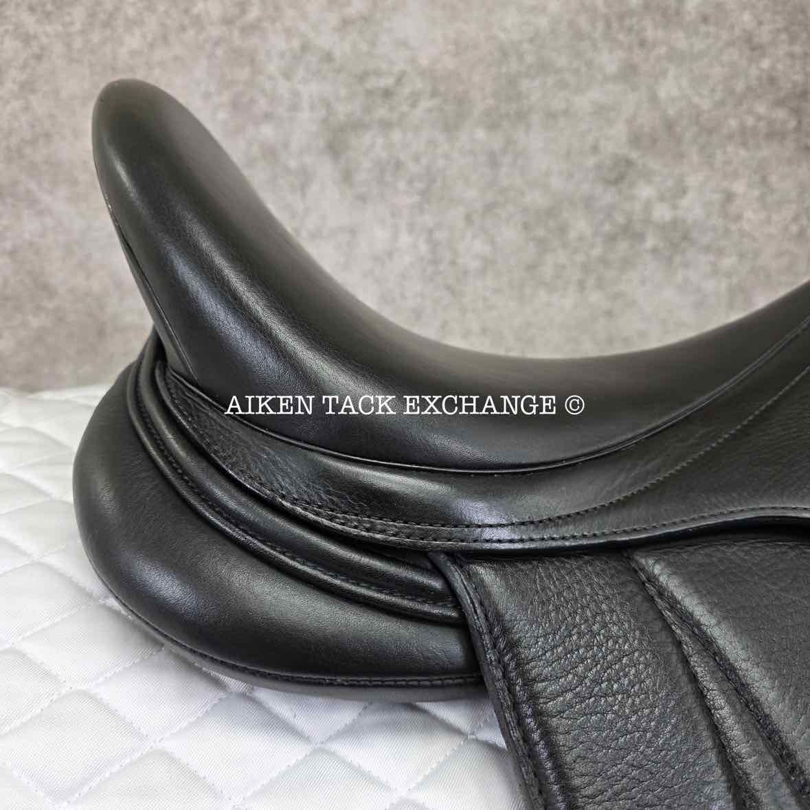 2023 Dynamic Equilibrium Monoflap Dressage Saddle, 18" Seat, Dynamic Polymer Tree, Foam Panels