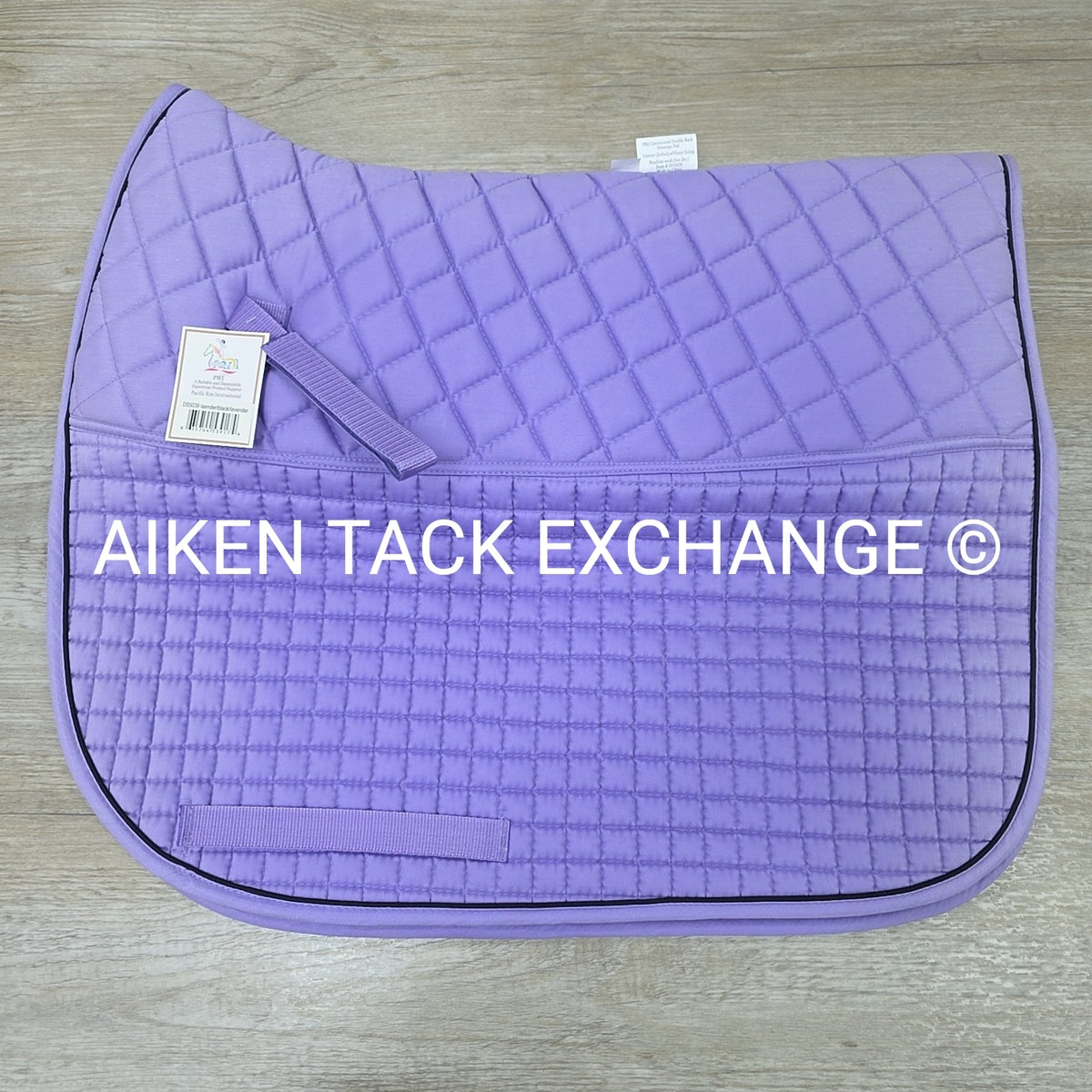 PRI Continental Double Back Cotton Quilted Dressage Pad w/ Fleece Lining