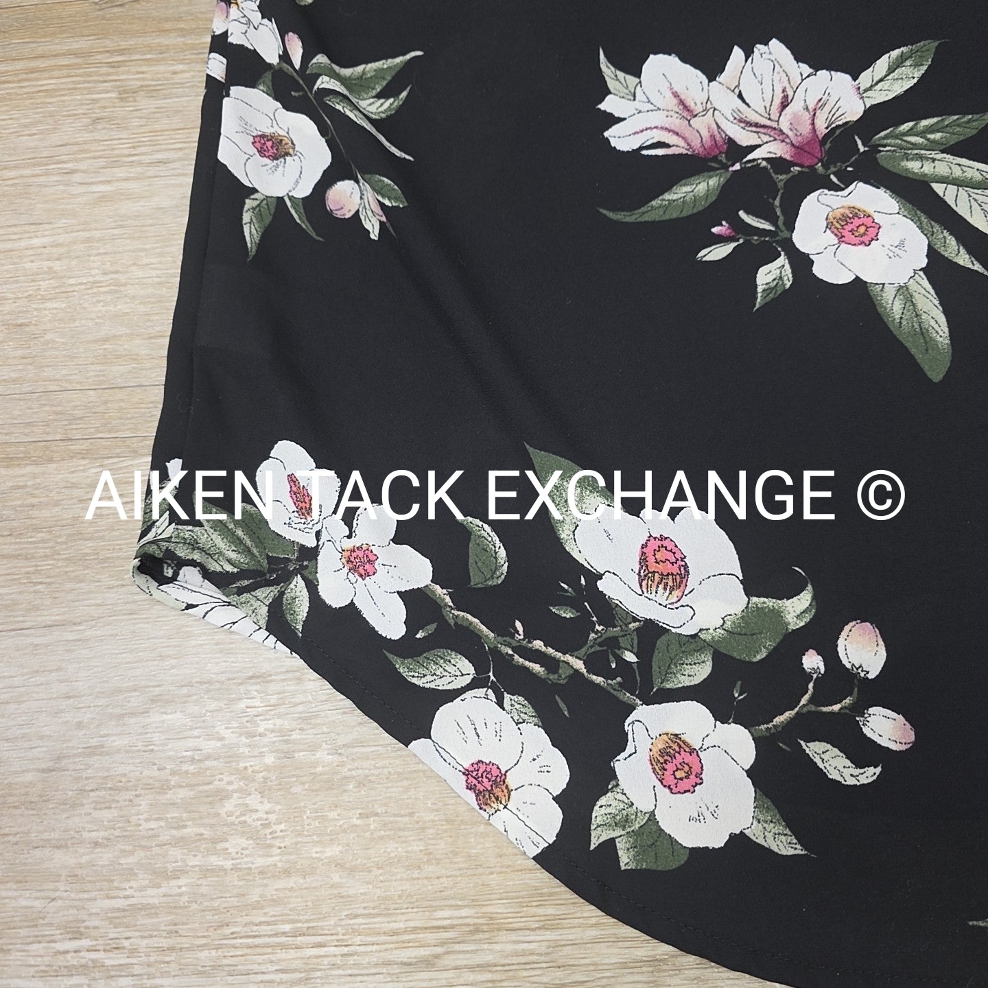 Pink Rose Vintage Short Sleeve Blouse, Women's Medium