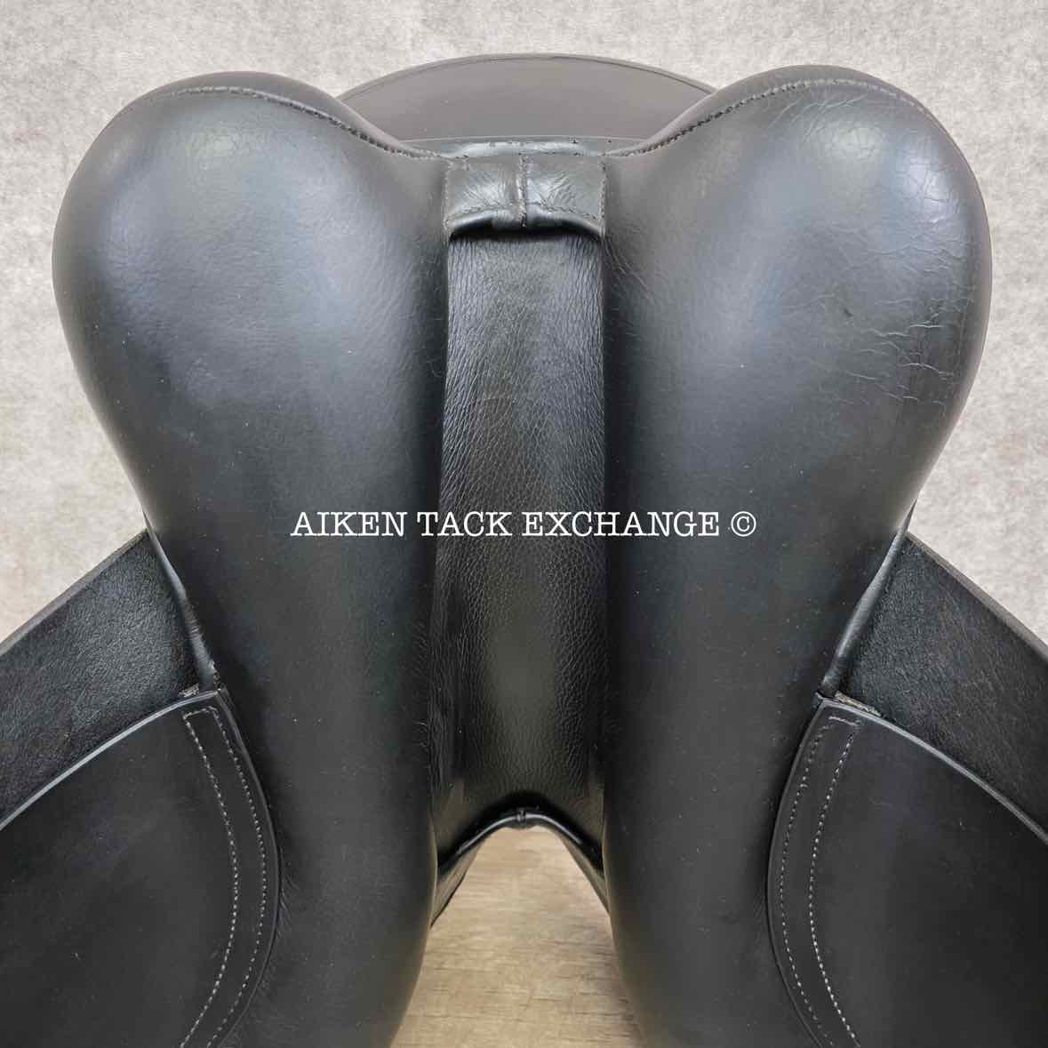 **SOLD** 2011 Trilogy Verago Elite Dressage Saddle, 18" Seat, Medium Wide Tree, Wool Flocked Panels