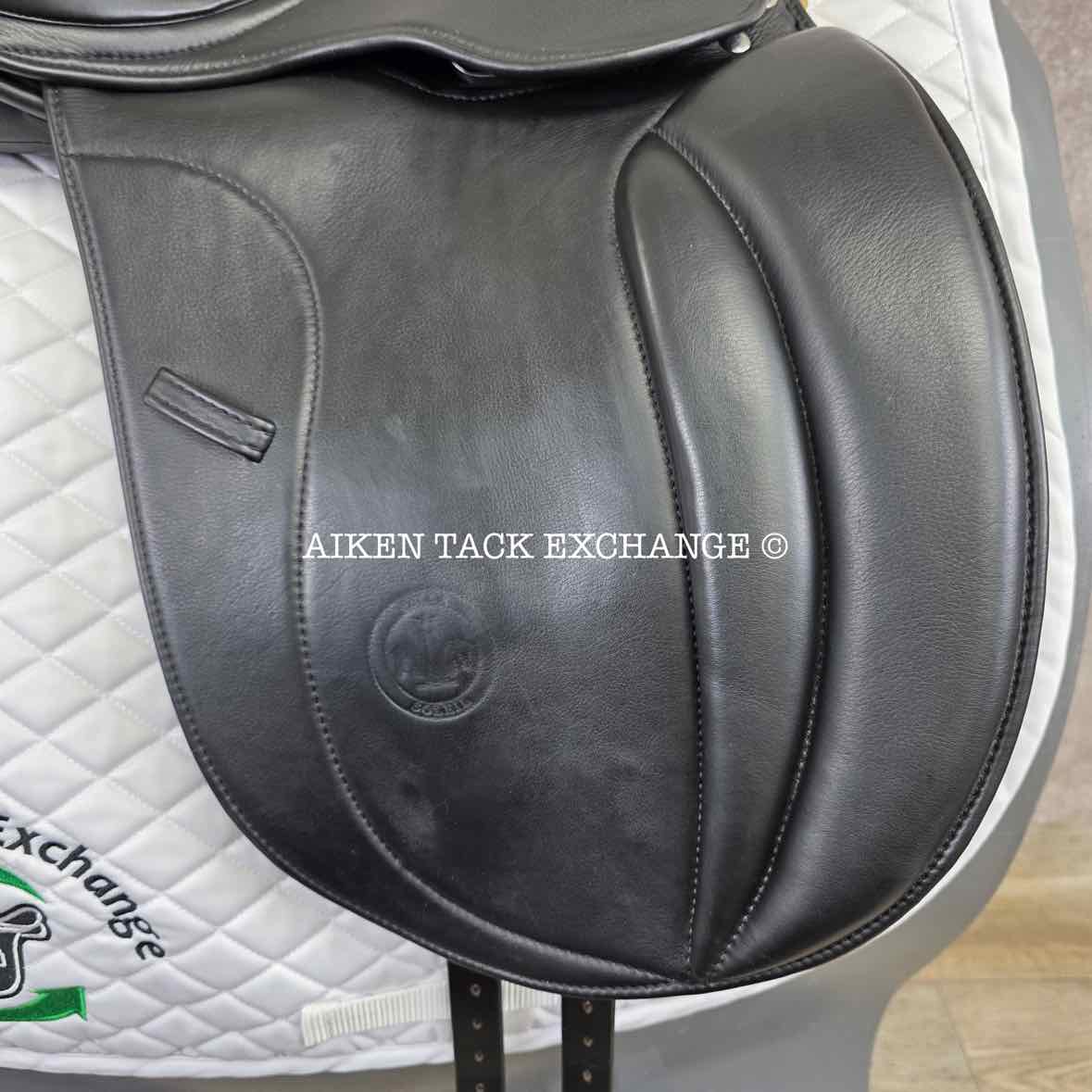 Sella Soleil Passagio Dressage Saddle, 17" Seat, XW Tree, Wool Flocked Panels