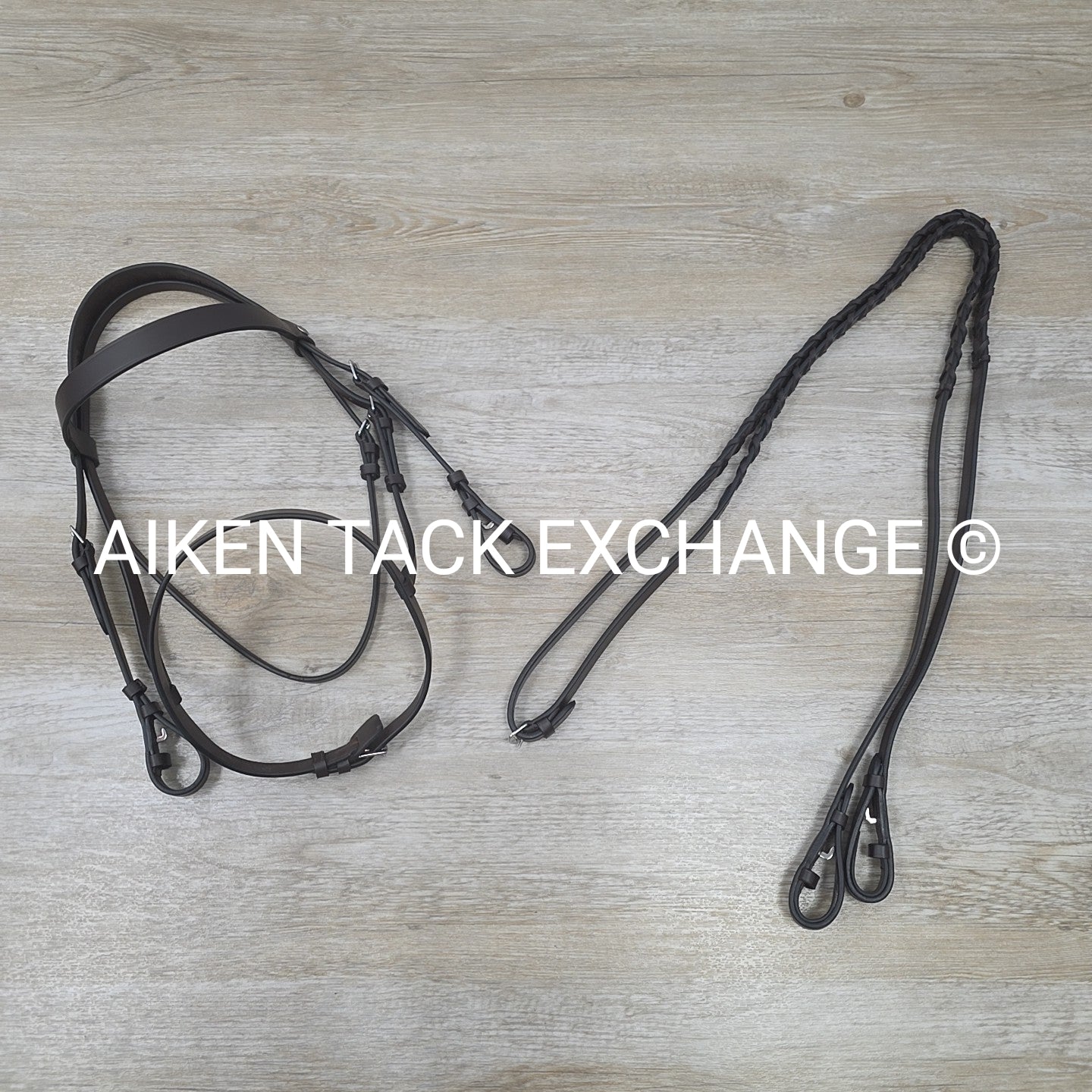 HDR Pro Collection Hunt Bridle with Laced Reins, Havana, Size Cob