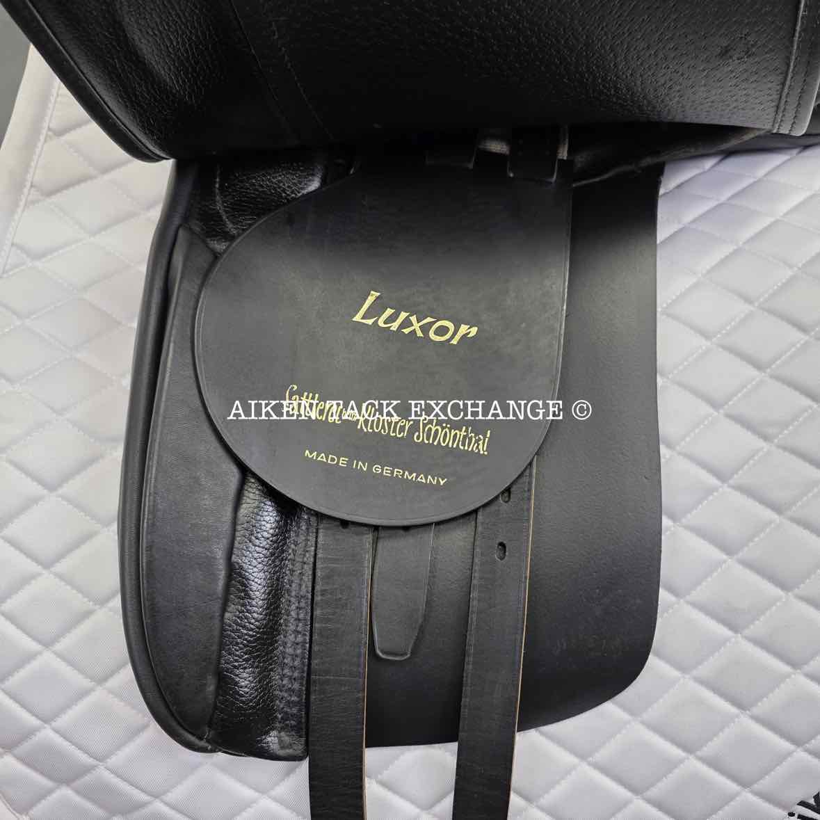 Courbette Luxor Dressage Saddle, 17" Seat, Medium Wide Tree, Wool Flocked Panels