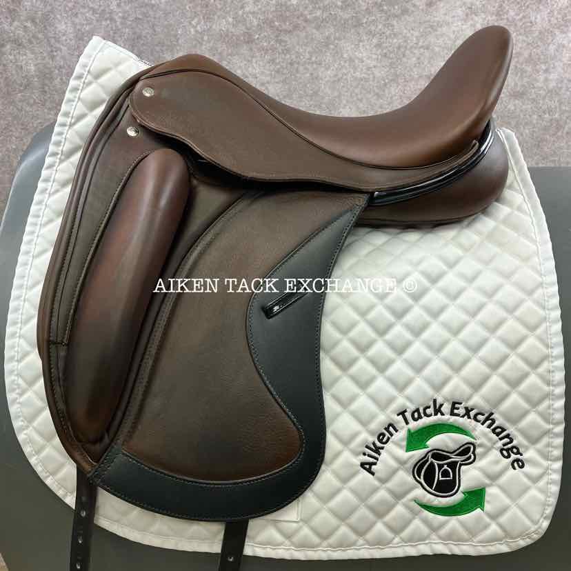 2020 Custom Saddlery Wolfgang Solo MKII Monoflap Dressage Saddle, 18" Seat, Adjustable Tree, Wool Flocked Panels