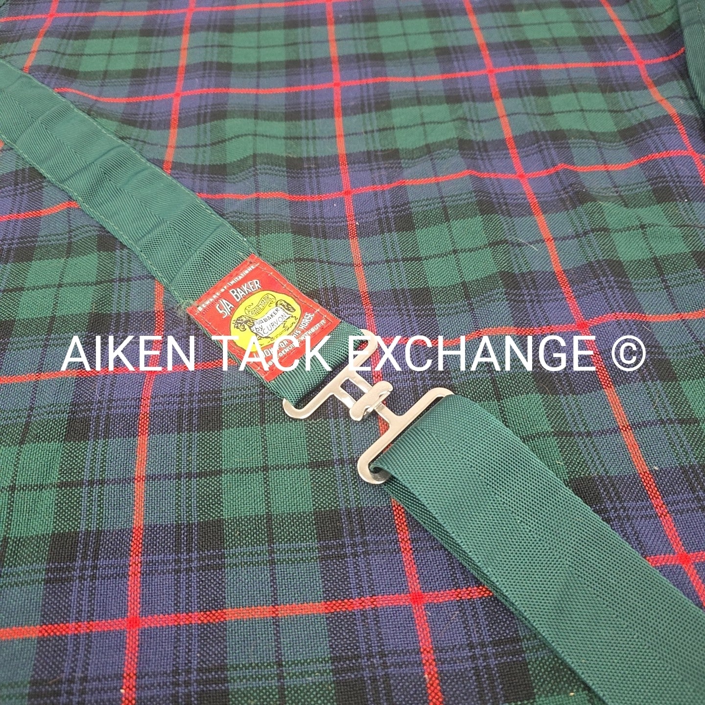 5/A Baker Original Tartan Plaid Stable Sheet, Size 72"