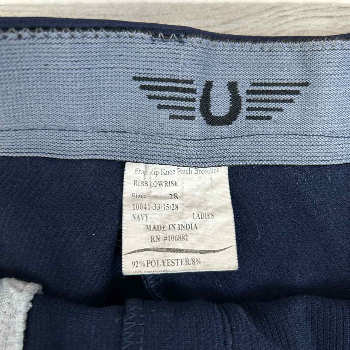 TuffRider Knee Patch Breeches, Size 28