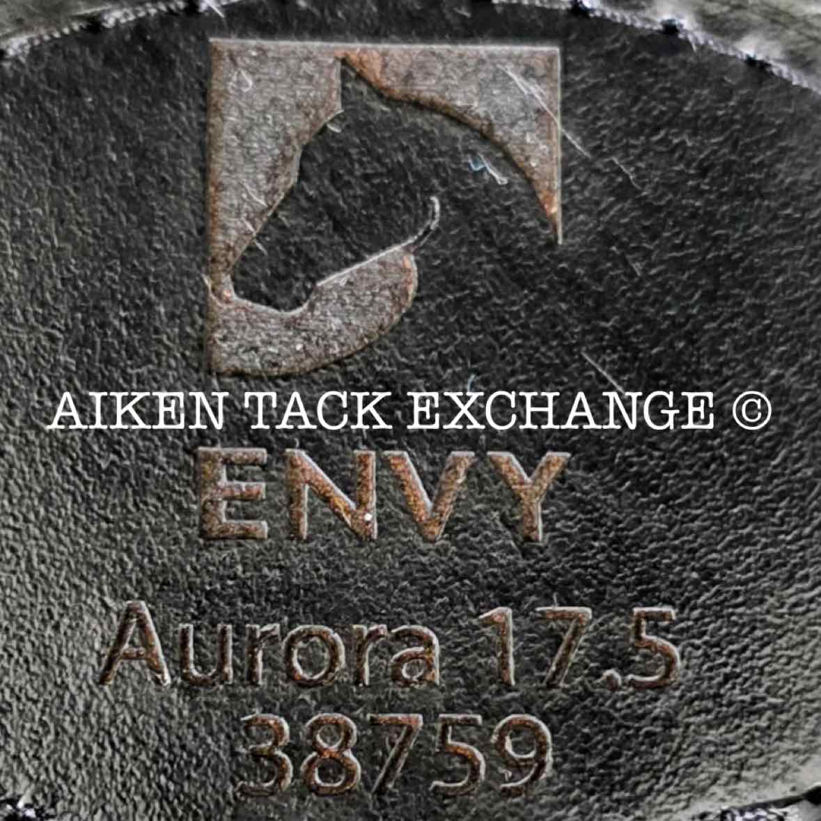 2023 Envy by Custom Saddlery Aurora Monoflap Dressage Saddle, 17.5" Seat, Adjustable Tree, Wool Flocked Panels