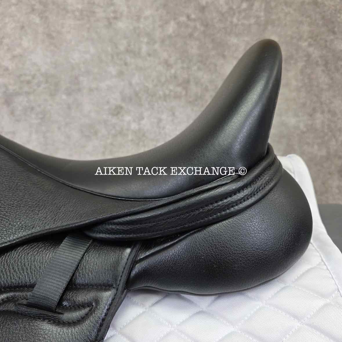 2023 Envy by Custom Saddlery Aurora Monoflap Dressage Saddle, 17.5" Seat, Adjustable Tree, Wool Flocked Panels