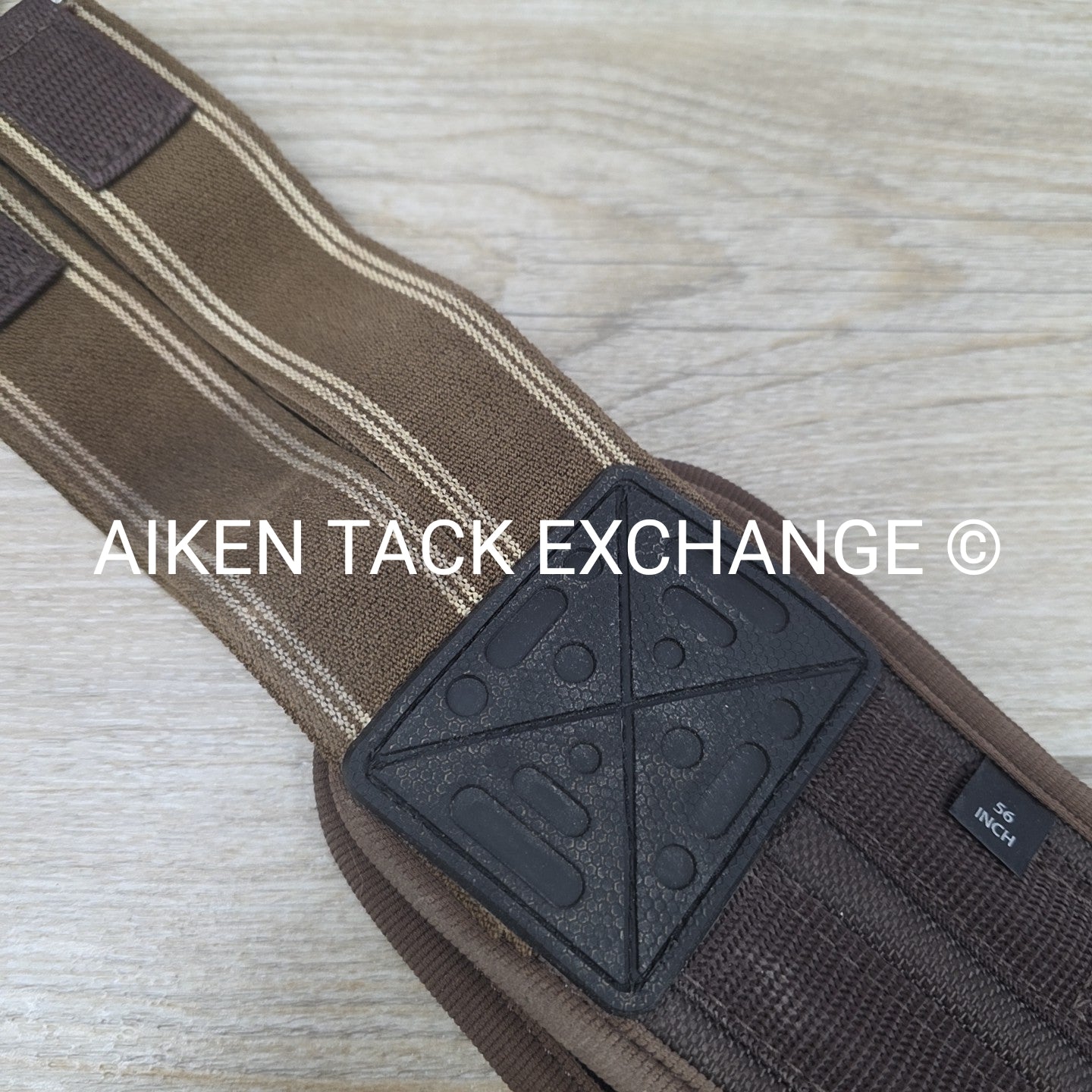 Majyk Equipe 'Tucksafe' Belly Guard Stud Guard Girth, Brown, 56"